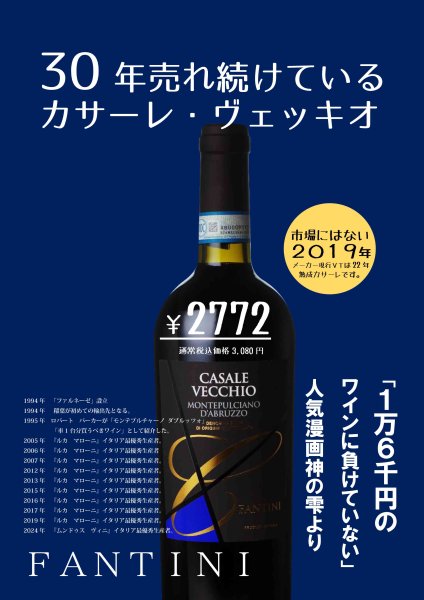 画像1: カサーレ ヴェッキオ モンテプルチャーノダブルッツォ 2017vin 750ml (1)